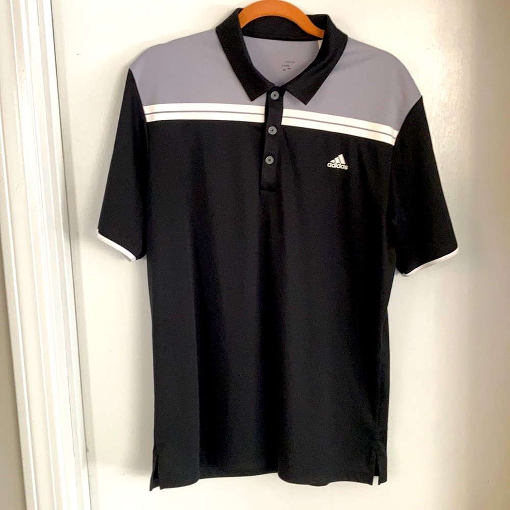 Men’s Adidas Black golf polo size M